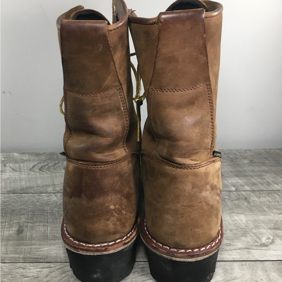 Georgia Boot Steel Toe Waterproof 400G Insulated Logger Work Mens Boots Size 12 - Picture 7 of 10